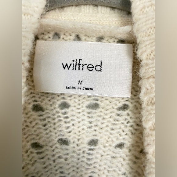 Wilfred Open-Front Knit Alpaca Blend Cardigan - Picture 4 of 5